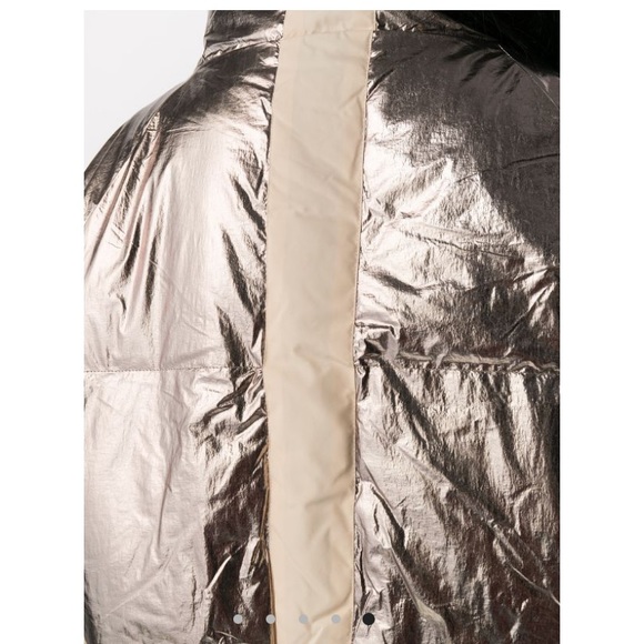 BA&SH Darcy Metallic Bomber Jacket - Picture 4 of 8